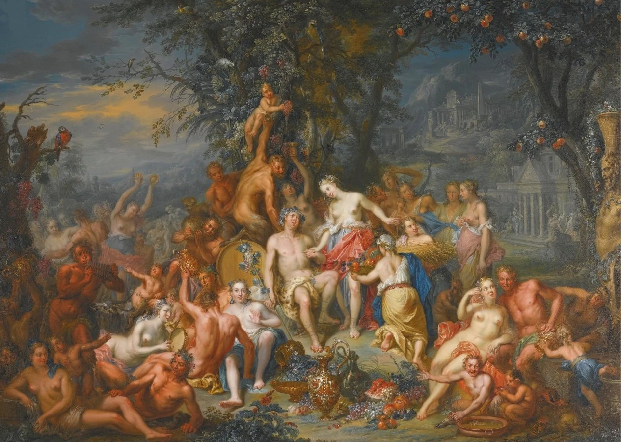 1703-Franz Christoph Janneck - Bacco e Pomona